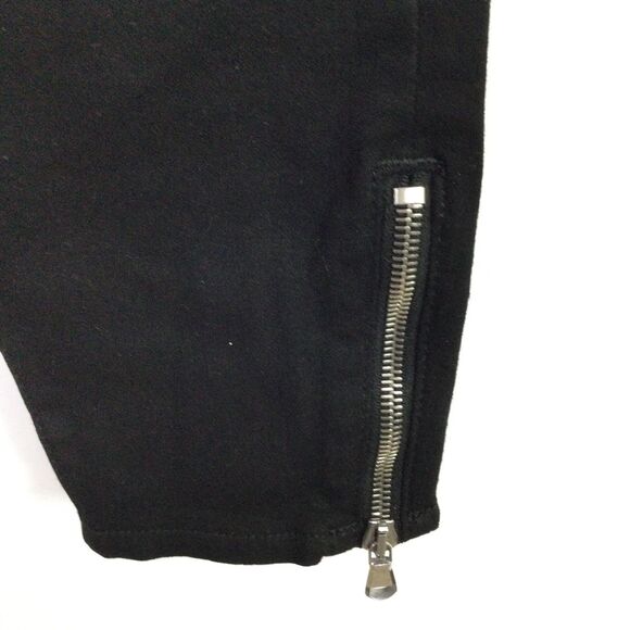 L'AGENCE Womens Margot Skinny Jeans Denim Mid Rise Zipper Details Black Size 27 - Picture 9 of 16